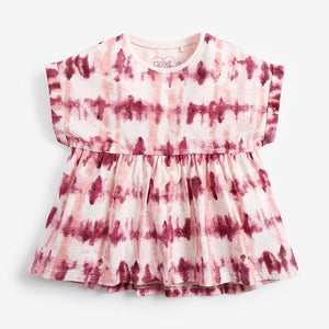 Pink Tie Dye Organic Cotton T-Shirt (3mths-6yrs) - Allsport