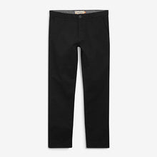 Load image into Gallery viewer, Black Straight Fit Stretch Chinos - Allsport
