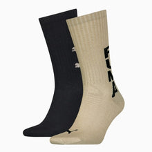 Load image into Gallery viewer, PUMA MEN&#39;S GRAPHIC LOGO CREW SOCKS 2 PACK
