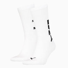 Load image into Gallery viewer, PUMA MEN&#39;S GRAPHIC LOGO CREW SOCKS 2 PACK
