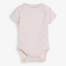Load image into Gallery viewer, Pink 4 Pack Delicate Bunny Short Sleeved Bodysuits (0mths-18mths) - Allsport
