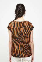 Load image into Gallery viewer, Orange Zebra Print Utility Top - Allsport

