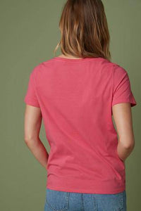 Fuchsia Pink Crew Neck T-Shirt - Allsport