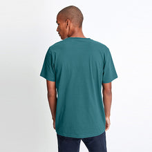 Load image into Gallery viewer, Sea Blue Crew Regular Fit Essential T-Shirt
