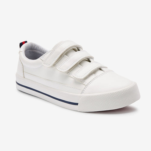 White Strap Touch Fastening Shoes (Older Boys) - Allsport