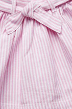 Load image into Gallery viewer, Pink Stripe Belted Skirt - Allsport
