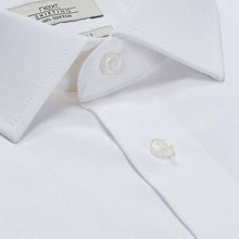 Load image into Gallery viewer, White Slim Fit Single Cuff Cotton Shirt - Allsport
