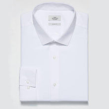 Load image into Gallery viewer, White Slim Fit Single Cuff Cotton Shirt - Allsport
