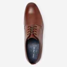 Load image into Gallery viewer, Tan Brown Round Toe Leather Derby Shoes - Allsport
