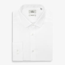 Load image into Gallery viewer, White Slim Fit Single Cuff Cotton Shirt
