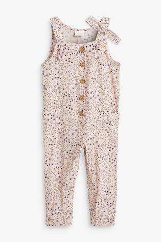 Ditsy Jumpsuit With Headband - Allsport