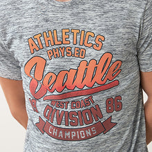 Load image into Gallery viewer, Grey Seattle Regular Fit Graphic T-Shirt - Allsport
