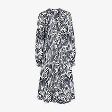 Load image into Gallery viewer, Zebra Print Midi Shirt Dress - Allsport
