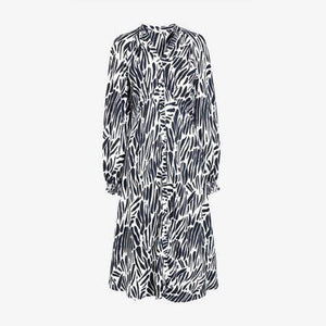 Zebra Print Midi Shirt Dress - Allsport
