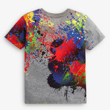 Load image into Gallery viewer, Grey Splat Print T-Shirt (3-12yrs) - Allsport
