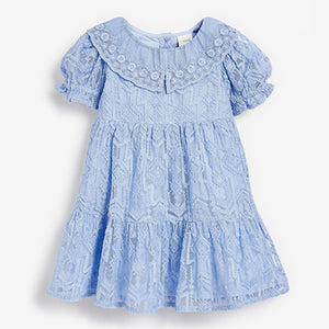 Pale Blue Lace Party Dress (3mths-6yrs)