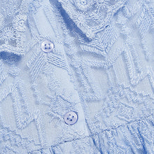 Load image into Gallery viewer, Pale Blue Lace Party Dress (3mths-6yrs)

