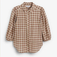 Load image into Gallery viewer, Brown May Soft Long Sleeve Shirt Check - Allsport
