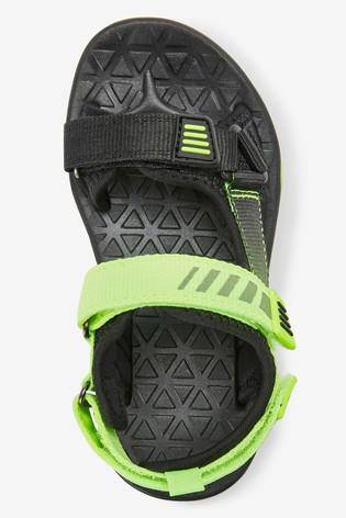 Tape Trekker Black and Fluro Sandals - Allsport