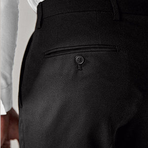 Black Slim Fit Trousers - Allsport