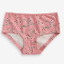 Load image into Gallery viewer, Pink/Cream Floral 7 Pack Hipster Briefs (2-12yrs)
