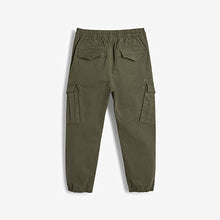 Load image into Gallery viewer, Khaki Green Loose Fit Cargo Trousers (3-12yrs) - Allsport
