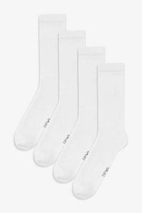 White Sports Socks Four Pack - Allsport