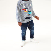 Load image into Gallery viewer, Indigo Blue Five Pocket Jeans With Stretch (3mths-6yrs) - Allsport

