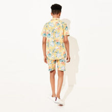 Load image into Gallery viewer, Yellow Floral Cotton Short Sleeve (3-12yrs) - Allsport
