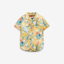 Load image into Gallery viewer, Yellow Floral Cotton Short Sleeve (3-12yrs) - Allsport
