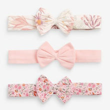Load image into Gallery viewer, Floral 3 Pack Bow Headbands (Younger) - Allsport
