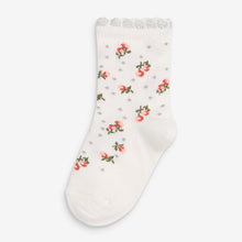 Load image into Gallery viewer, Multi 7 Pack Floral Ankle Socks (Kids) - Allsport
