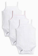 Load image into Gallery viewer, White Vests Three Pack  (up to 18 months) - Allsport
