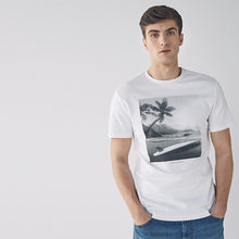 Load image into Gallery viewer, White Photographic T-Shirt - Allsport

