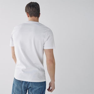 White Photographic T-Shirt - Allsport