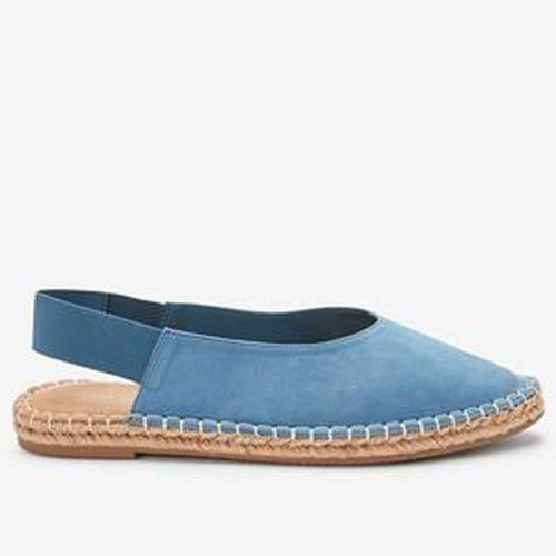 Blue Espadrille Slingback Shoes - Allsport