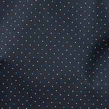 Load image into Gallery viewer, Navy/ Navy Polka Dot Slim Fit Single Cuff Shirts 2 Pack - Allsport
