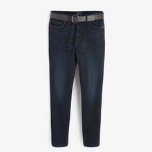 Load image into Gallery viewer, Deep Blue Belted Jeans With Stretch - Allsport
