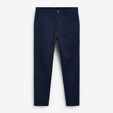 Load image into Gallery viewer, Navy Slim Fit Elasticated Waist Comfort Chinos - Allsport
