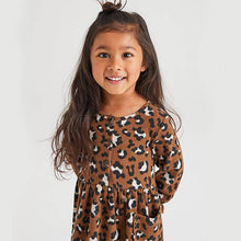 Load image into Gallery viewer, Animal Print Button Through Dress (3mths-6yrs) - Allsport
