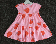 Load image into Gallery viewer, Pink Strawberry Print Dress (0-18mths) - Allsport
