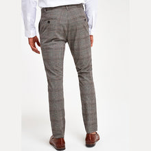 Load image into Gallery viewer, Neutral Skinny Fit Check Chinos - Allsport
