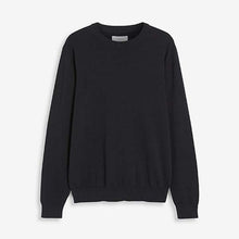 Load image into Gallery viewer, Navy Blue Pure Cotton Jumper - Allsport
