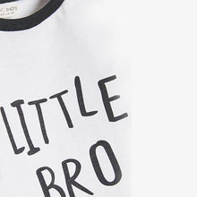 Load image into Gallery viewer, White Little Brother Long Sleeved T-Shirt (0mths-18mths) - Allsport
