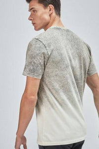 Grey Dip Dye Lion Graphic T-Shirt - Allsport