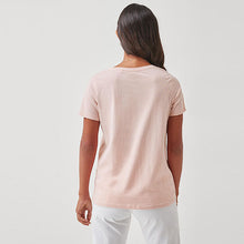 Load image into Gallery viewer, Light Pink Crew Neck T-Shirt
