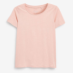 Light Pink Crew Neck T-Shirt