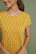 Load image into Gallery viewer, Ochre Spot Relaxed Capped Sleeve Tunic - Allsport

