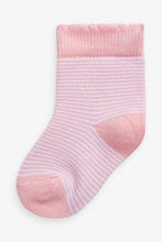 Load image into Gallery viewer, Pink 4 Pack Stripe/Spot Sock (up to 2yrs) - Allsport
