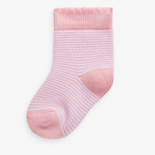 Load image into Gallery viewer, Pink 4 Pack Stripe/Spot Socks (0mth-2yrs) - Allsport
